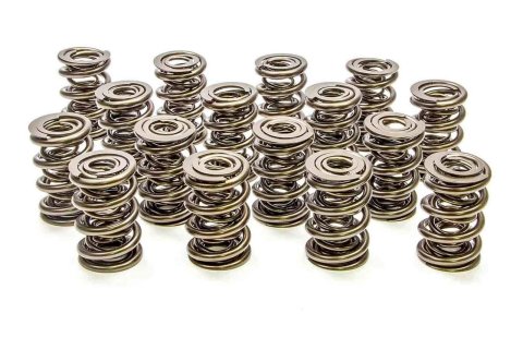 Valve Spring - 1200 Series Drag Race - Triple Spring - 689 lb/in Spring Rate - 1.130 in Coil Bind - 1.645 in OD - Set of 16