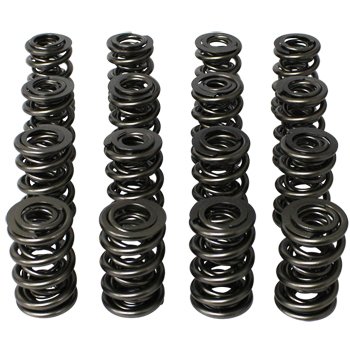 Valve Spring - 1200 Series Drag Race - Triple Spring - 687 lb/in Spring Rate - 1.130 in Coil Bind - 1.645 in OD - Set of 16