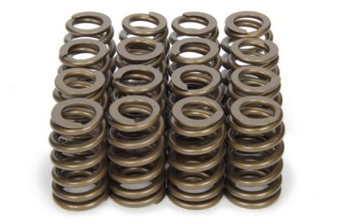 Valve Spring - 1200 Series - Ovate Beehive Spring - 363 lb/in Spring Rate - 1.080 in Coil Bind - 0.845 in / 1.250 in OD - Set of 16