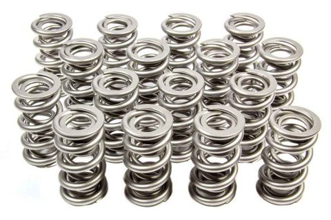 Valve Spring - 1300 Series Drag Race - Dual Spring - 863 lb/in Spring Rate - 1.160 in Coil Bind - 1.514 in OD - Set of 16