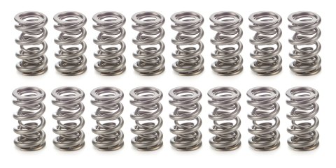 Valve Spring - 1300 Series Drag Race - Dual Spring - 740 lb/in Spring Rate - 0.973 in Coil Bind - 1.300 in OD - Set of 16
