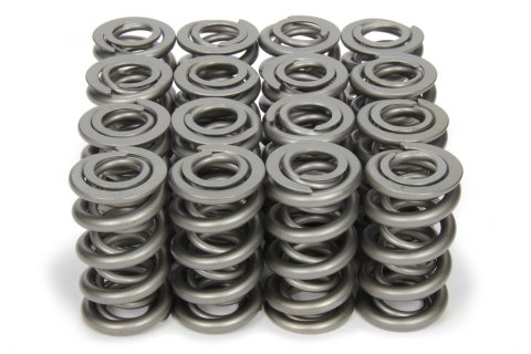 Valve Spring - 1300 Series Drag Race - Dual Spring - 1015 lb/in Spring Rate - 1.230 in Coil Bind - 1.550 in OD - Set of 16