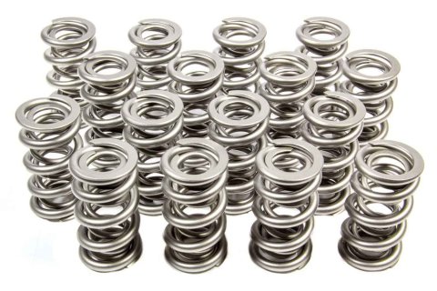 Valve Spring - 1300 Series Drag Race - Dual Spring - 895 lb/in Spring Rate - 1.190 in Coil Bind - 1.522 in OD - Set of 16