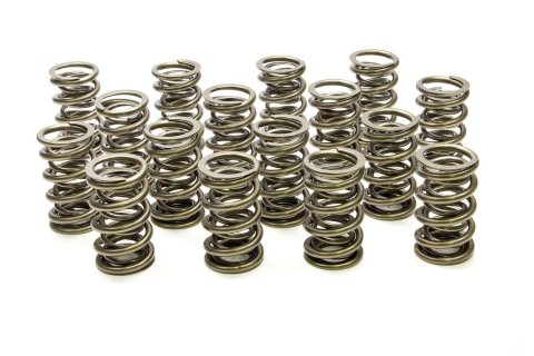 Valve Spring - 1300 Series Circle Track - Dual Spring - 513 lb/in Spring Rate - 1.140 in Coil Bind - 1.564 in OD - Set of 16