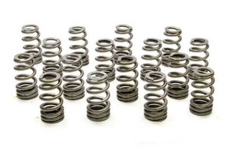 Valve Spring - 1400 Series - Ovate Beehive Spring - 436 lb/in Spring Rate - 1.115 in Coil Bind - 1.055 in / 1.250 in OD - Set of 16