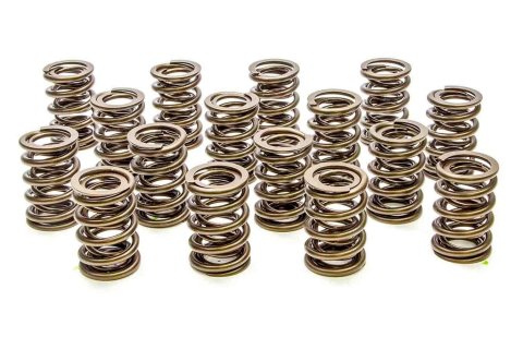 Valve Spring - Hot Rod Series - Dual Spring - 391 lb/in Spring Rate - 1.05 in Coil Bind - 1.459 in OD - Set of 16
