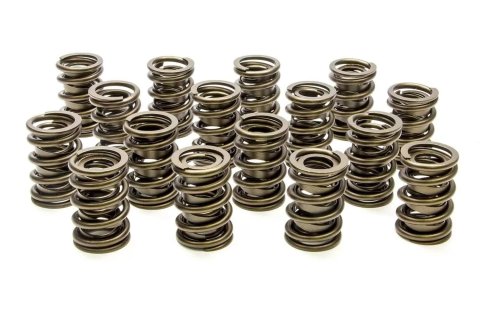 Valve Spring - Hot Rod Series - Dual Spring / Damper - 431 lb/in Spring Rate - 1.125 in Coil Bind - 1.540 in OD - Set of 16