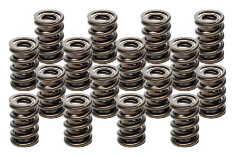 Valve Spring - Hot Rod Series - Dual Spring / Damper - 469 lb/in Spring Rate - 1.120 in Coil Bind - 1.555 in OD - Set of 16