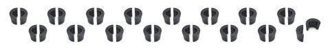 Valve Lock - 8 Degree - 11/32 in Valve Stem - Standard Height - 1 Radius Groove - Steel - Black Oxide - Set of 16