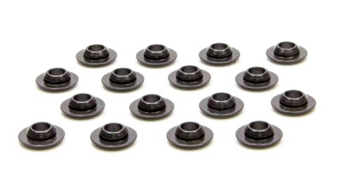Valve Spring Retainer - 300 Series - 7 Degree - 0.640 in OD Step - Beehive Spring - Chromoly - GM LS-Series - Set of 16