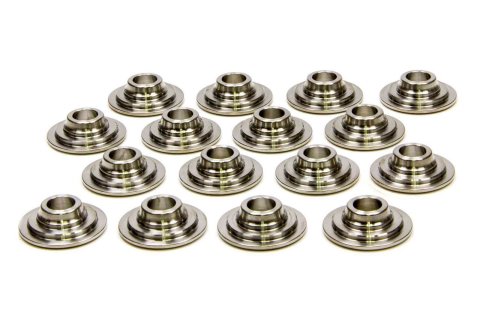Valve Spring Retainer - 400 Series - 10 Degree - 1.165 in / 0.840 in OD Steps - Dual Spring - Titanium - Set of 16