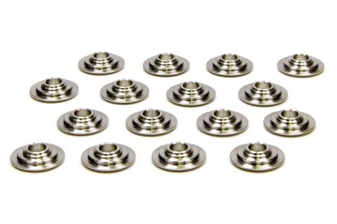Valve Spring Retainer - 400 Series - 7 Degree - 0.920 in / 0.650 in OD Steps - Dual Spring - Titanium - GM LS-Series - Set of 16
