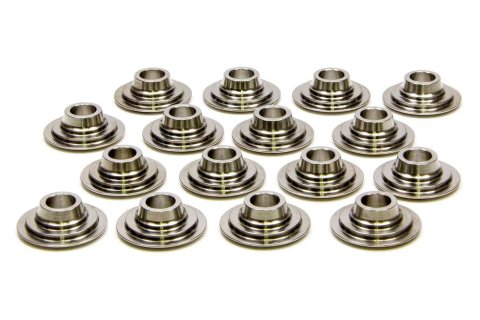 Valve Spring Retainer - 500 Series - 10 Degree - 1.165 in / 0.840 in OD Steps - Dual Spring - Titanium - Set of 16