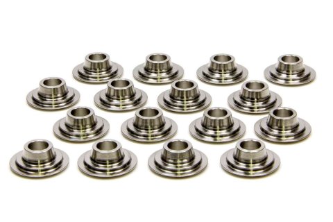 Valve Spring Retainer - 500 Series - 10 Degree - 1.090 in / 0.780 in OD Steps - Dual Spring - Titanium - Set of 16
