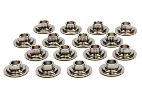 Valve Spring Retainer - 500 Series - 10 Degree - 1.040 in / 0.715 in OD Steps - Dual Spring - Titanium - Set of 16