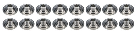 Valve Spring Retainer - 500 Series - 10 Degree - 1.180 in / 0.865 in / 0.635 in OD Steps - 1.480 in Triple Spring - Titanium - Set of 16