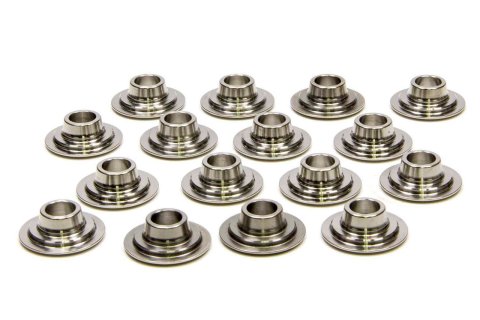 Valve Spring Retainer - 500 Series - 8 Degree - 1.080 in / 0.770 in OD Steps - Dual Spring - Titanium - Set of 16