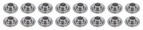Valve Spring Retainer - 600 Series - 10 Degree - 1.040 in / 0.715 in OD Steps - Dual Spring - Steel - Set of 16