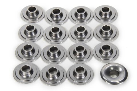 Valve Spring Retainer - 600 Series - 8 Degree - 0.940 in / 0.685 in OD Steps - 1.250 in Dual Spring - Steel - Natural - Set of 16
