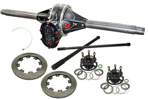 Rear Axle Assembly - Max - 10 in Ring Gear - 4.86 Ratio Standard - 60 in Wide - Centered Pinion - Hubs / Rotors - Black Thermal Coating - Aluminum Center - Kit