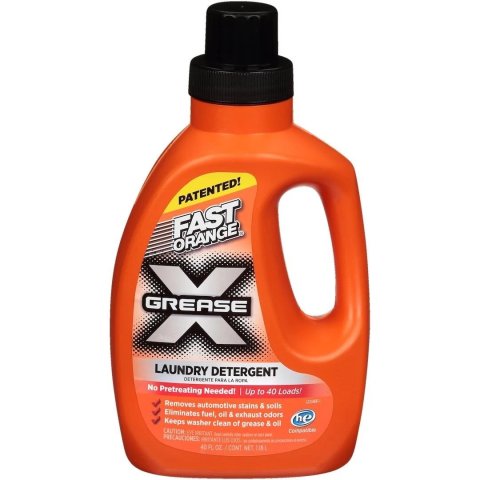 Laundry Detergent - Fast Orange Grease X - 40 oz Jug - Each