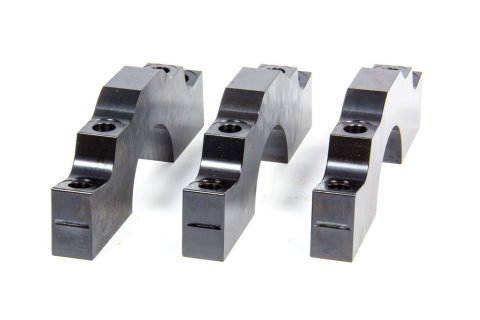 Main Cap - 4-Bolt - Center Caps - Splayed Bolts - Billet Steel - 400 Journal - Small Block Chevy - Set of 3