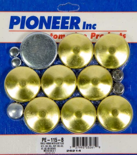 Freeze Plug - Complete Engine - Brass - Natural - Pontiac V8 - Kit