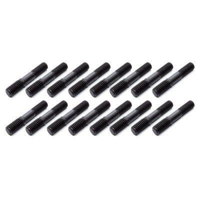 Rocker Arm Stud - 7/16-14 in Base Thread - 3/8-24 in Top Thread - 1.870 in Effective Stud Length - Steel - Universal - Set of 100