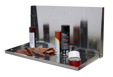 Tool Tray - Flip Down - 30 x 3 x 16 in - Aluminum - Natural - Each