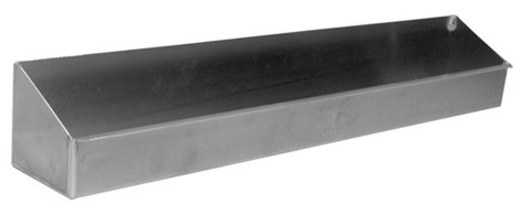 Oil Shelf - Wall Mount - 12 qt Capacity - 30 x 5.5 in - Aluminum - Natural - Each