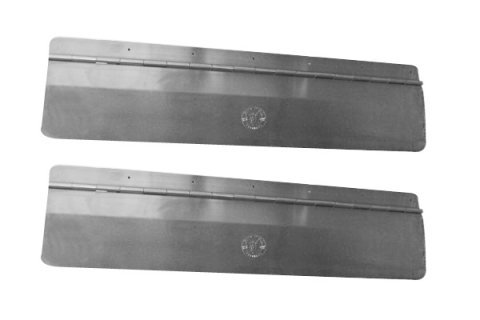 Gap Cover - Floor Mount - Hinged - 36 x 9 in - Aluminum - Natural - Pair