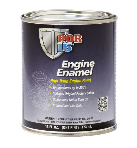 Paint - Engine Enamel - High Temperature - Gloss White - 1 pt Can - Each