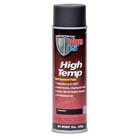 Paint - High Temperature - Urethane - Flat Black - 15 oz Aerosol - Each