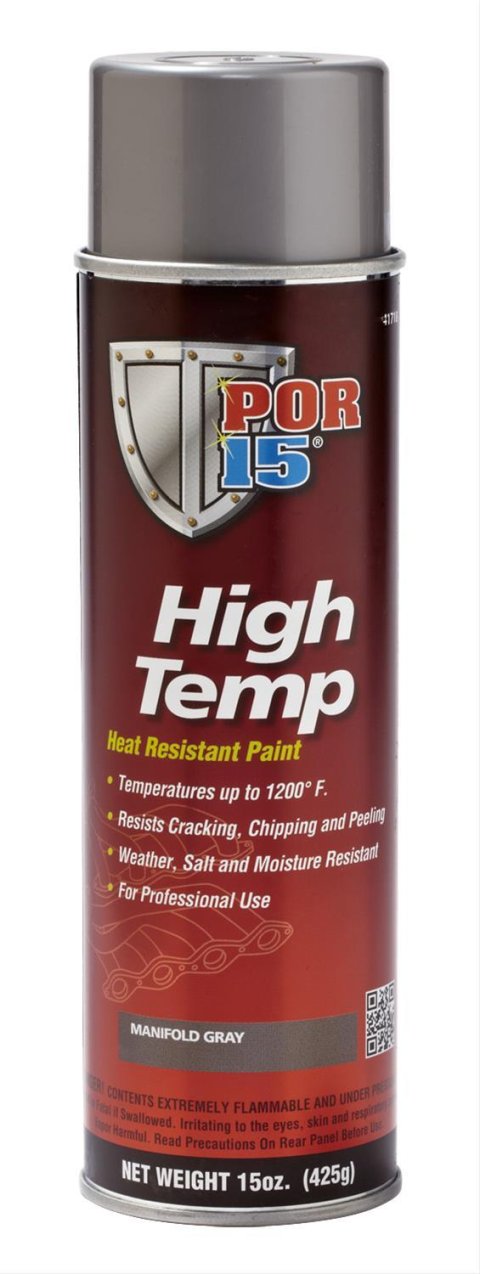 Paint - High Temperature - Urethane - Gray - 15 oz Aerosol - Each