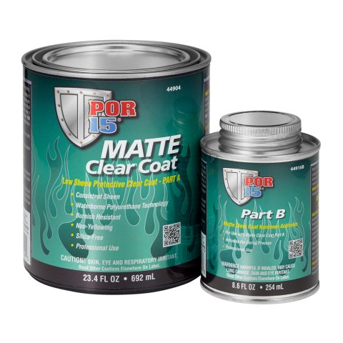 Paint - Clear Coat - 8.6 oz Can Activator Included - 23.4 oz Can Urethane - Matte Clear - Kit