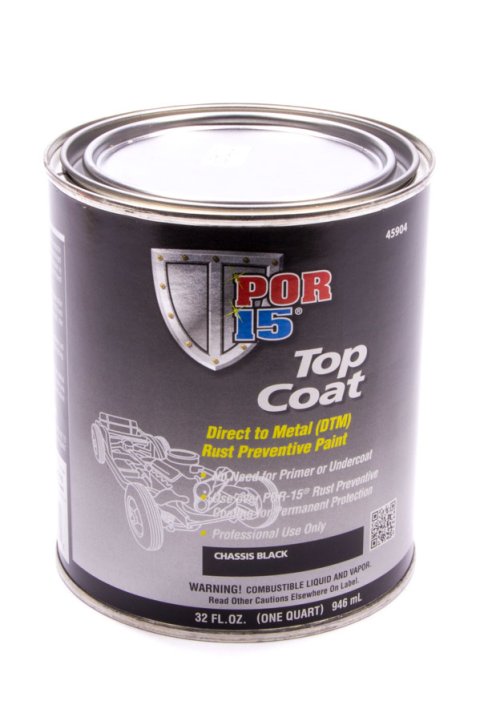 Paint - Chassis Coat - Urethane - Black - 1 qt Can - Each