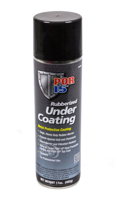 Undercoating - Rubberized - Paintable - Flexible - Black - 17 oz Aerosol - Each