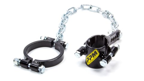 Suspension Travel Limiter - Bolt-On - Chains / Clamps - 1-1/2 in Clamp - Black Anodized - Rear Suspension - Each