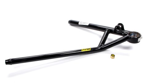 Control Arm - Tubular - Driver Side - 3/4 in Rod End Style - Lower - 17.125 in Long - Screw-In Ball Joint - Steel - Black Powder Coat - Rocket Chassis