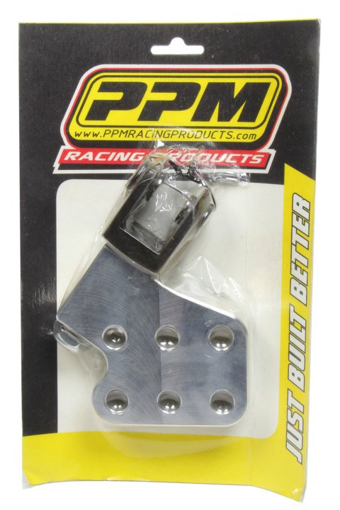 Shock Clevis - 0.5 in Hole Diameter - 0.875 in ID - 1.25 in Width - 4 in Length - 0.188 in Thick - Mount Included - Steel - Black Oxide - PPM Birdcage - Each