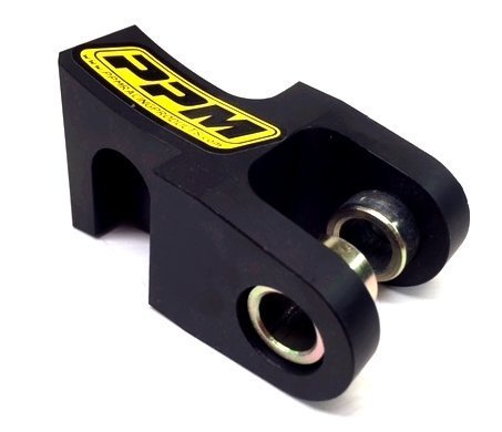 Shock Mount - 2 in Drop - Bolt-On - Aluminum - Black Anodized - Universal - Each