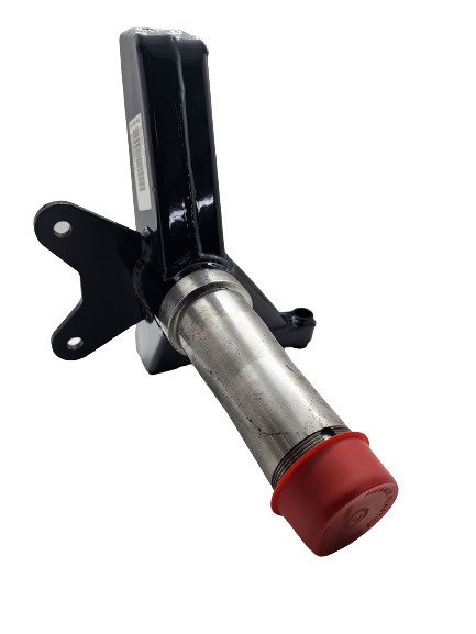 Spindle - Stock Pin Height - 6 Degree - 3-1/2 in Caliper Mount - Passenger Side - Steel - Black Powder Coat - Universal - Each