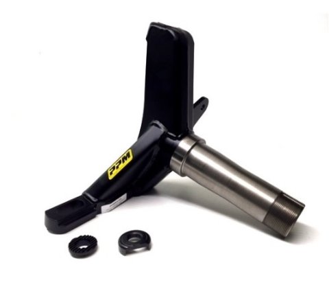 Spindle - Rocket XR1 - Stock Pin Height - 6 Degree - 3-1/2 in Caliper Mount - Driver Side - Steel - Black Powder Coat - Universal - Each