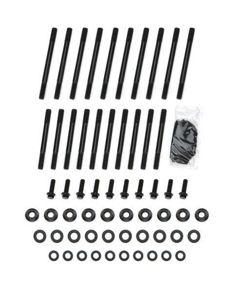 Cylinder Head Stud Kit - 12 Point Head - 4-Bolt Mains - Chromoly - Black Oxide - GM LT-Series - Kit