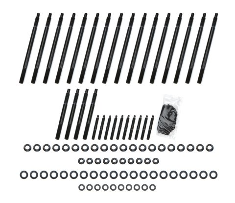 Cylinder Head Stud Kit - 12 Point Head - Chromoly - Black Oxide - GM LS-Series - Kit