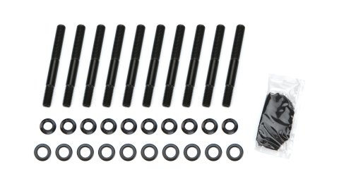 Main Stud Kit - 12 Point Nuts - 2-Bolt Mains - Chromoly - Black Oxide - Big Block Chevy - Kit