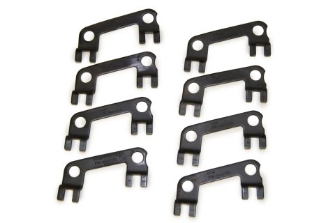 Pushrod Guide Plate - 5/16 in Pushrod - Raised - Steel - Black Oxide - Ford Cleveland / Modified - Set of 8