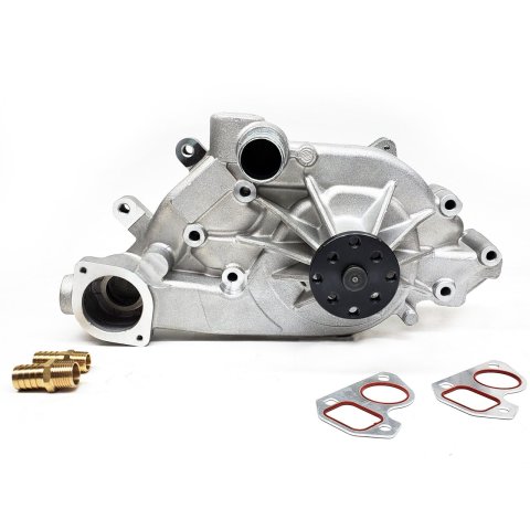 Water Pump - Mechanical - Performance Quotient High Flow - 3/4 in Pilot - Pump Only - Aluminum - Natural - GM LS-Series - GM F-Body 1997-2002 - Each