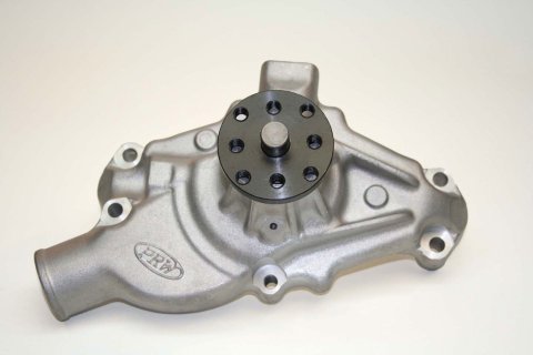 Water Pump - Mechanical - High Performance - 5/8 in Pilot - Short Design - Aluminum - Natural - Small Block Chevy - Each