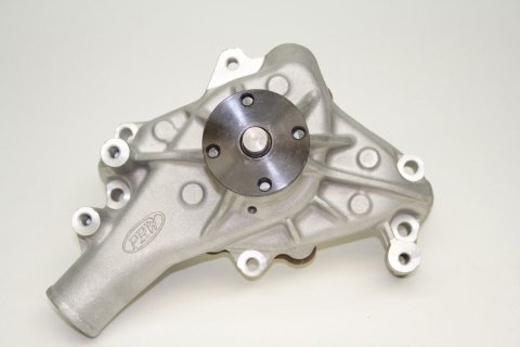 Water Pump - Mechanical - High Performance - 5/8 in Pilot - Long Design - Aluminum - Natural - Small Block Chevy - Each